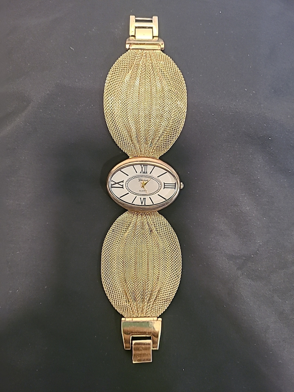 Geneva Gold Mesh Bracelet Watch